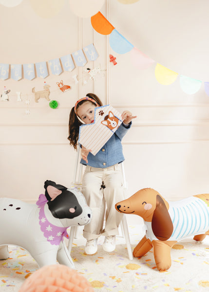Standing Foil Balloon Corgi - Teminis.lt