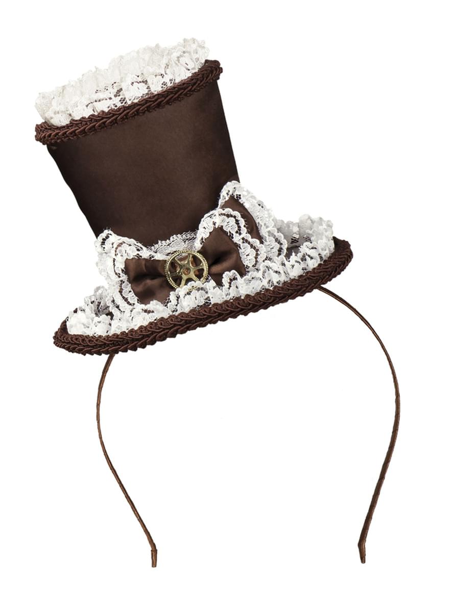 Steampunk Mini Top Hat for Women - Retro Party Accessory Teminis.lt