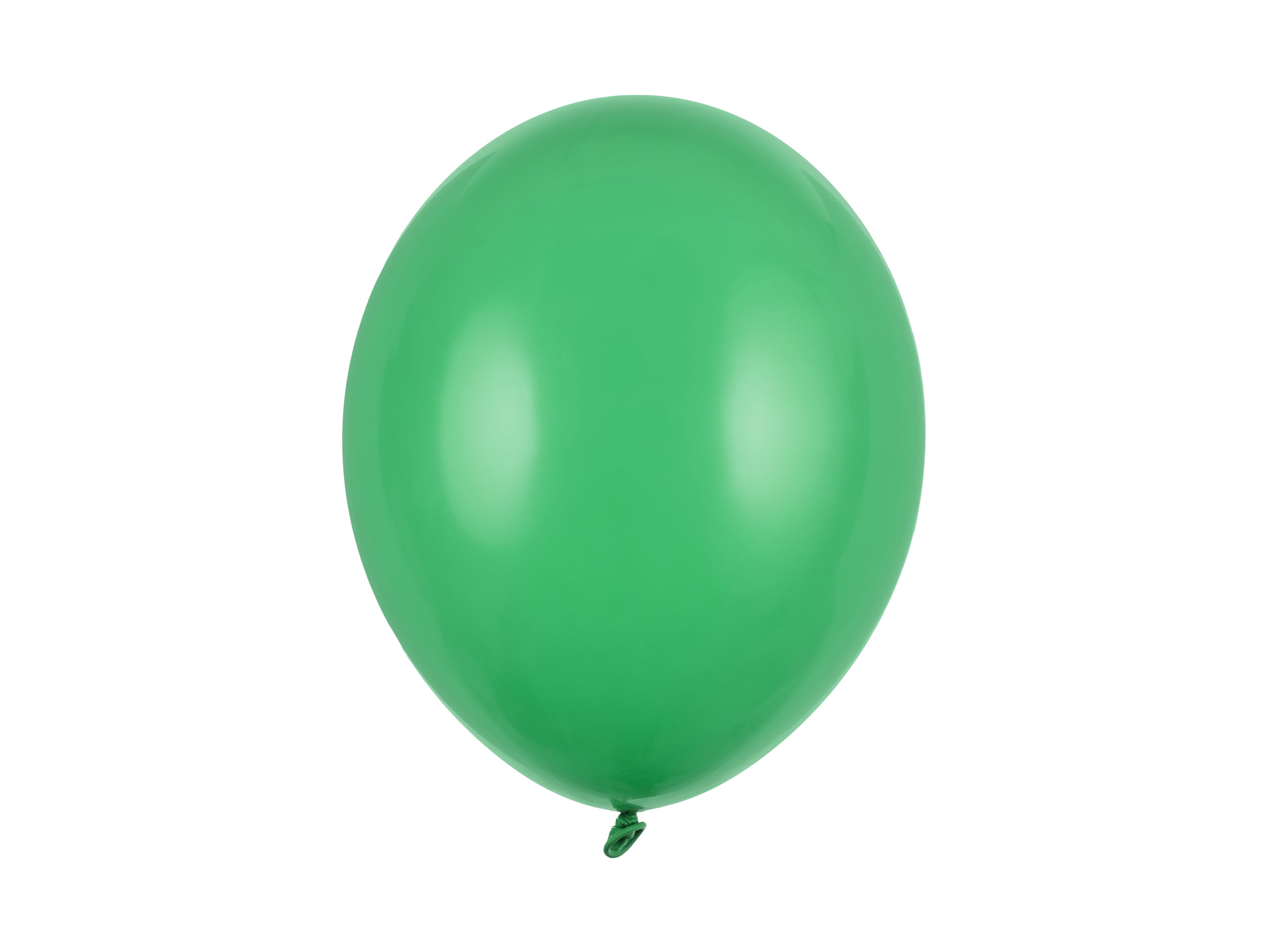 Green balloon on a white background