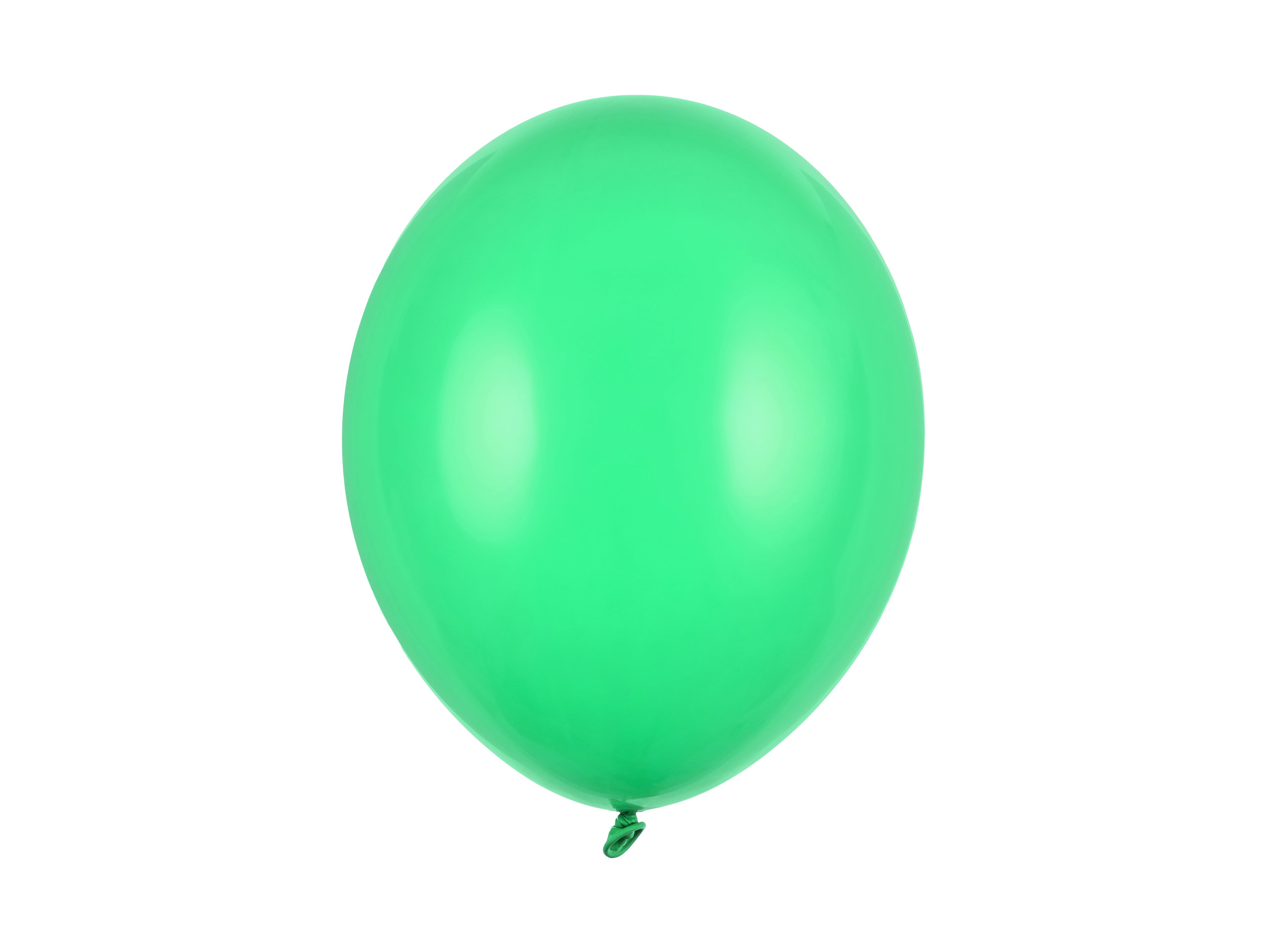 Green balloon on a white background