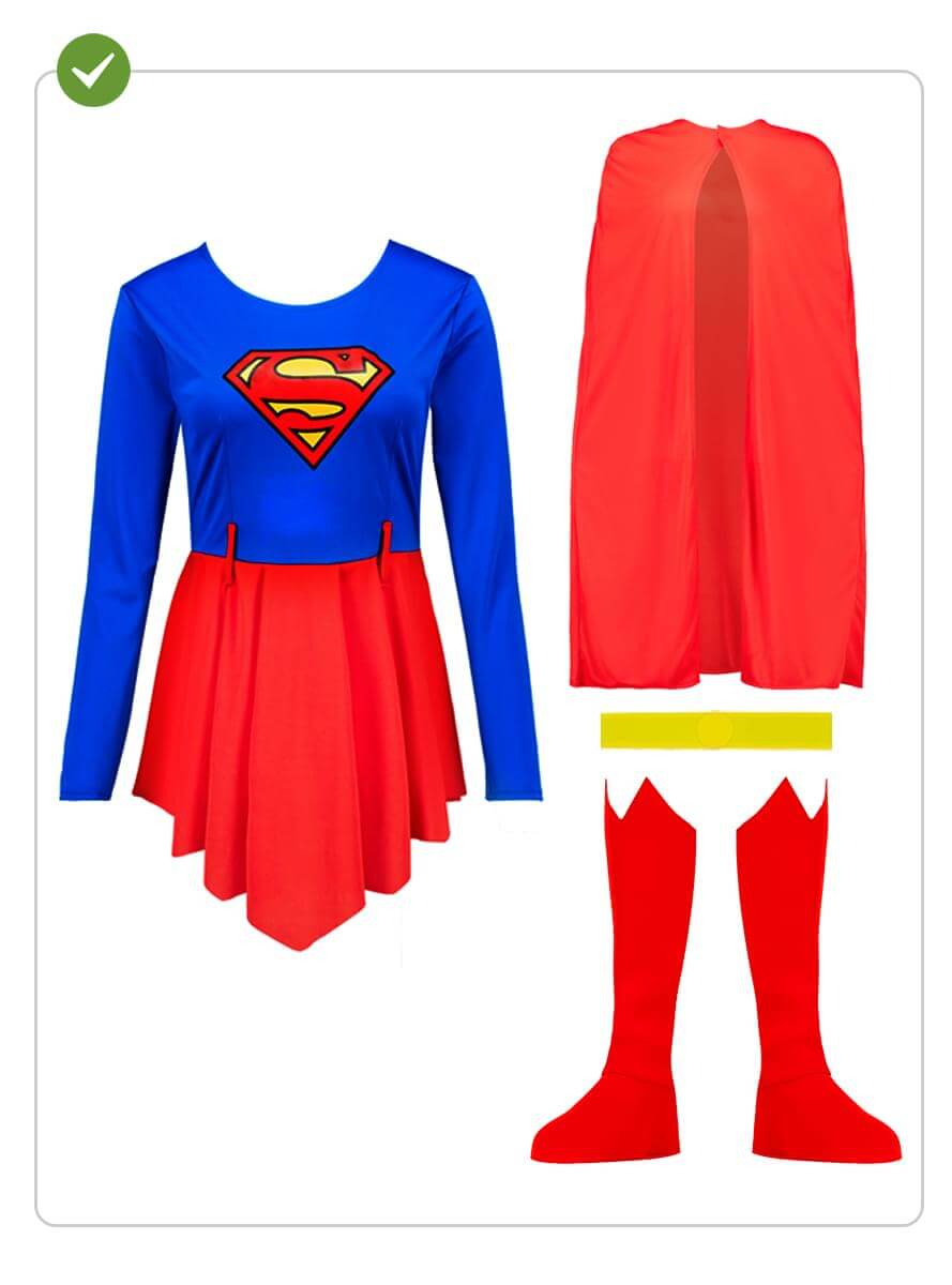 Supergirl Costume for Women – Kryptonian Hero Suit Teminis.lt