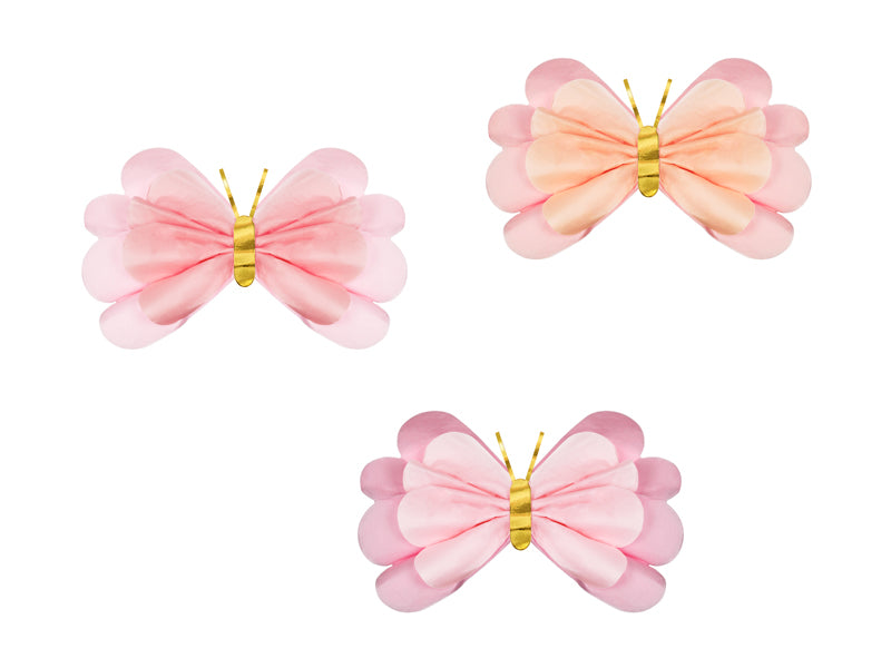 Tissue paper decorations Butterflies - Teminis.lt