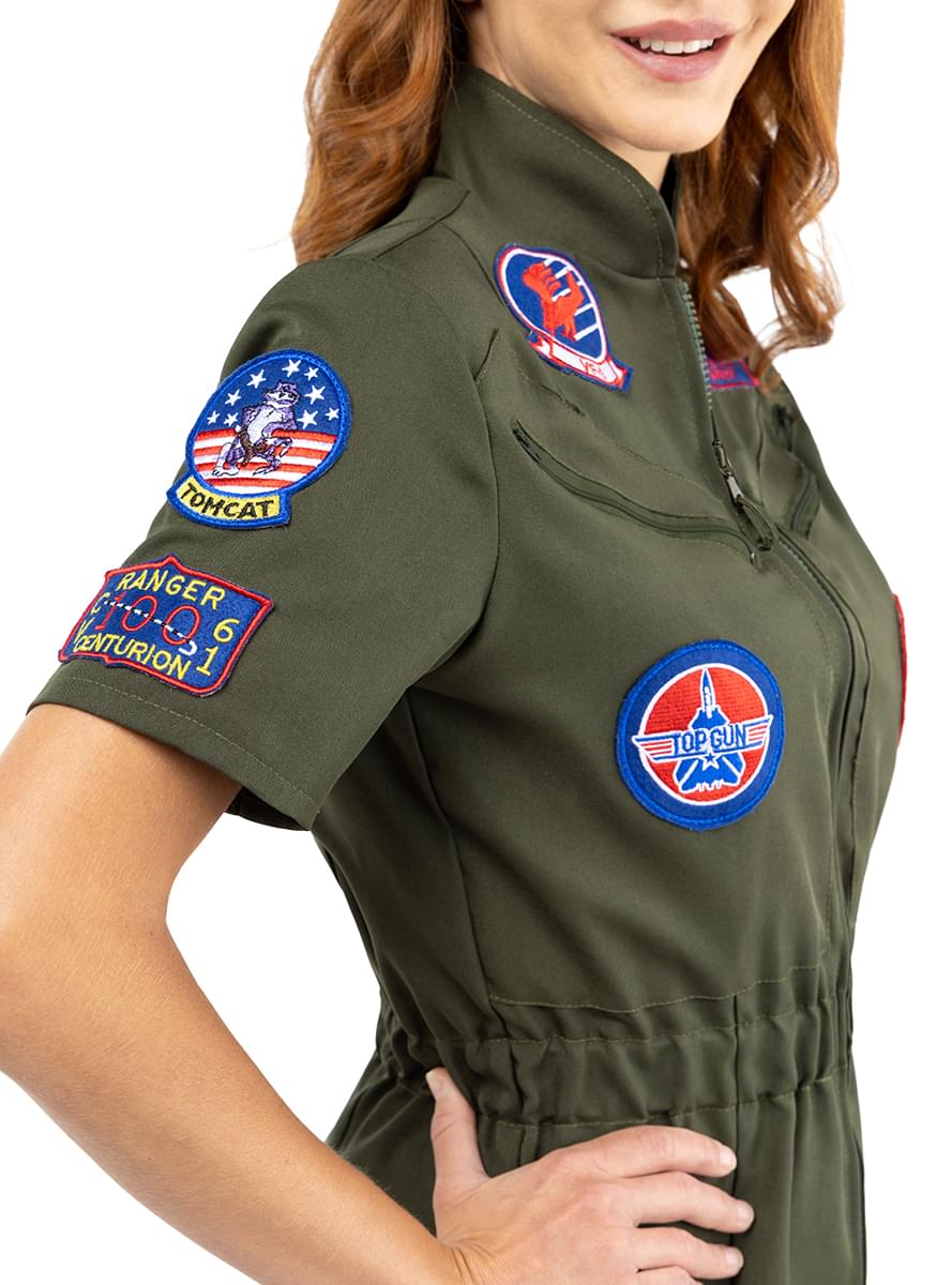 Women's Top Gun Aviator Costume – Flight Suit Outfit Teminis.lt