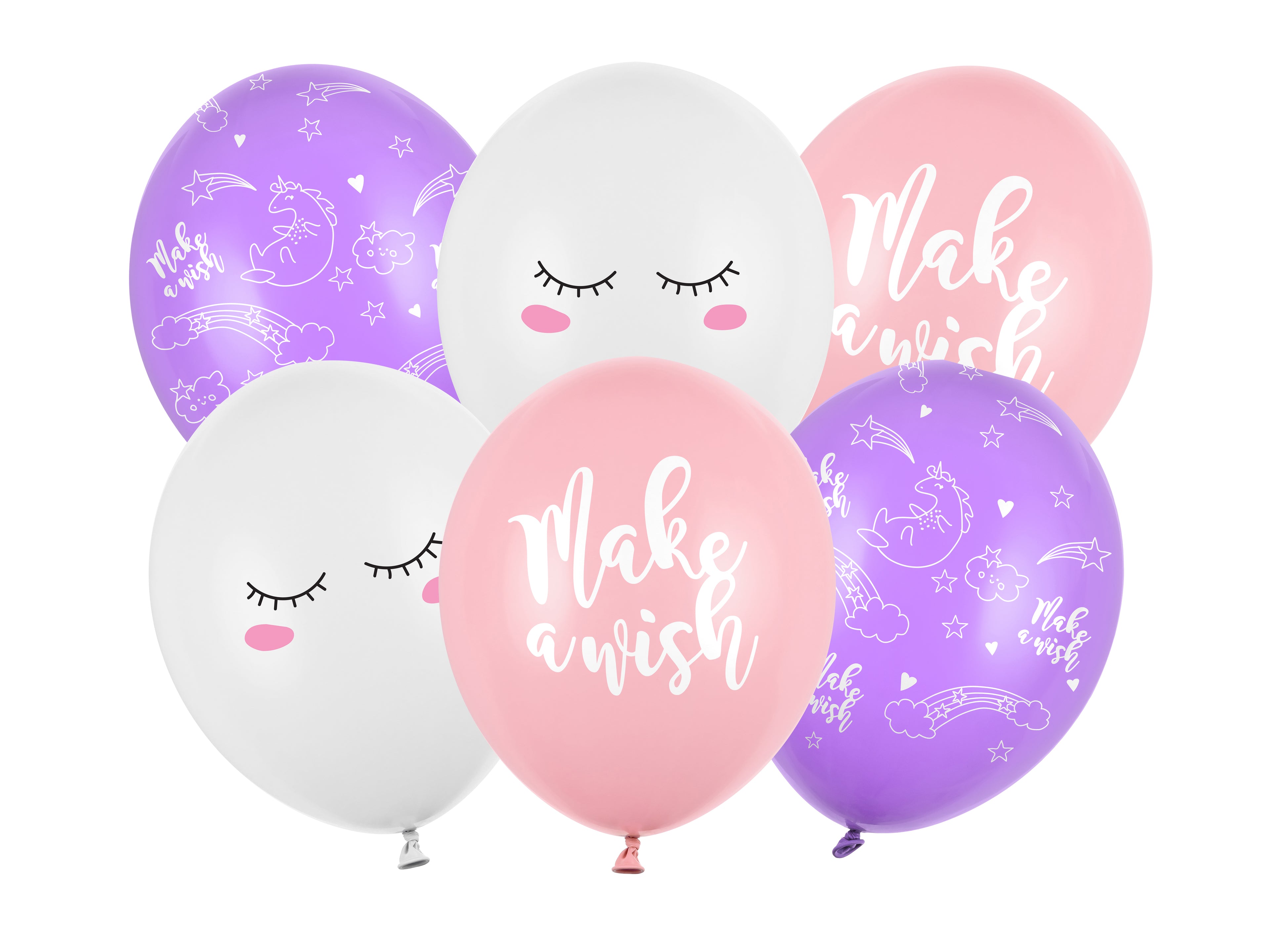 Unicorn Balloons mix - Teminis.lt