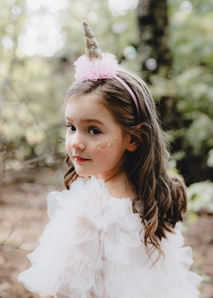 Unicorn headband with frill - Teminis.lt