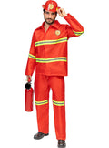 Unisex Adult Firefighter Costume - Perfect for Parties Teminis.lt