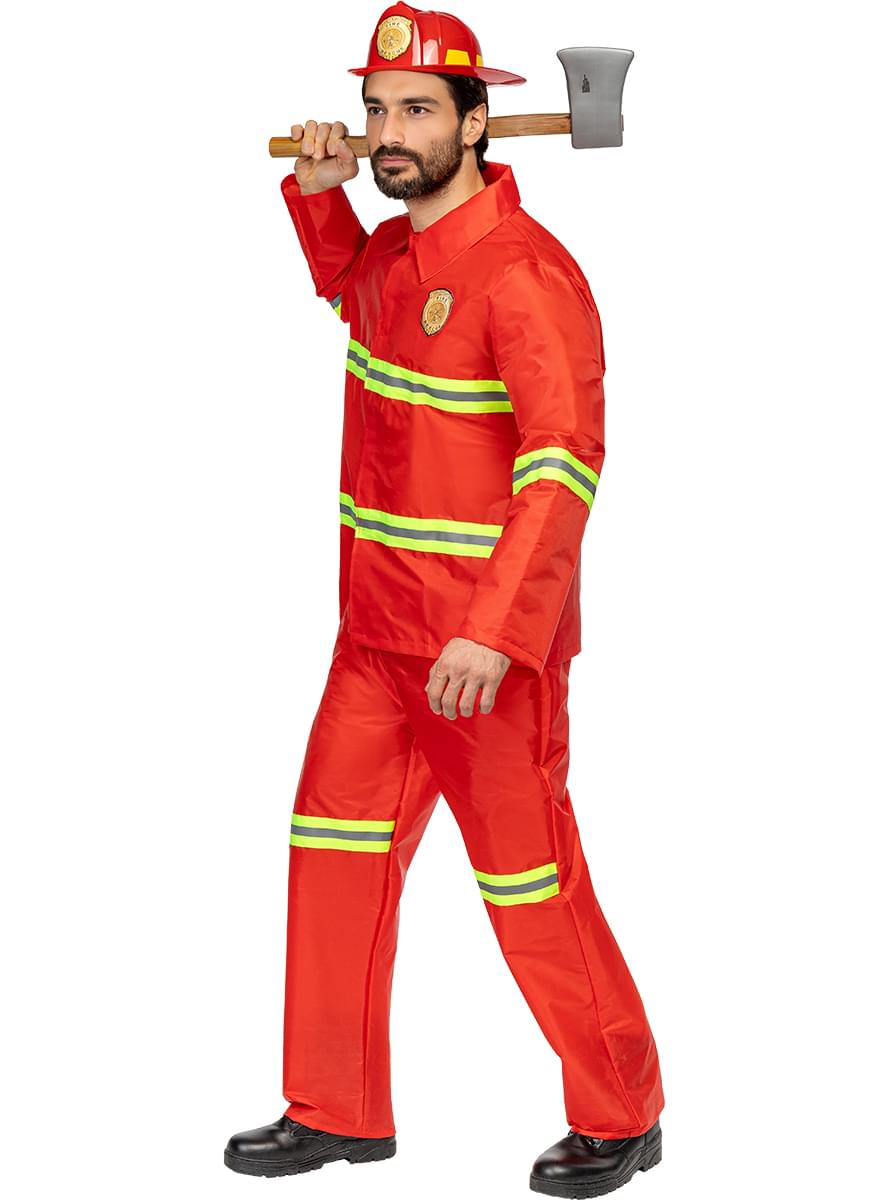 Unisex Adult Firefighter Costume - Perfect for Parties Teminis.lt