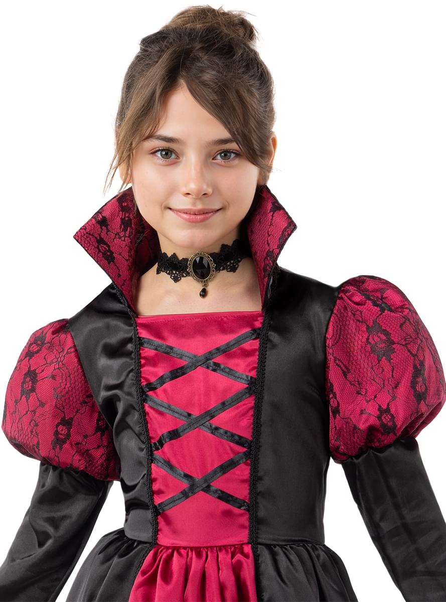 Girls' Enchanting Vampire Costume - Halloween Special Teminis.lt