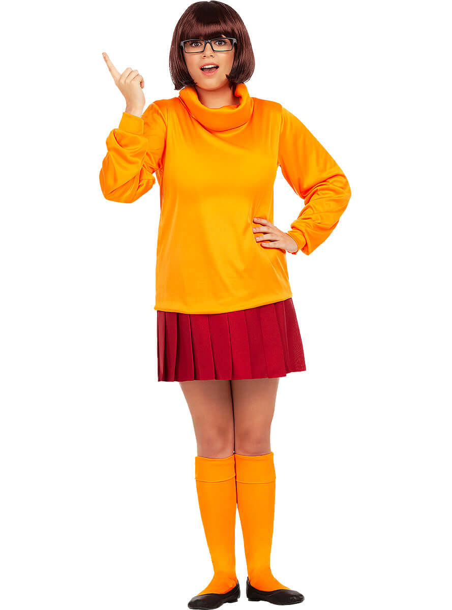 Velma Costume – Scooby Doo Official Warner Bros Women's Outfit