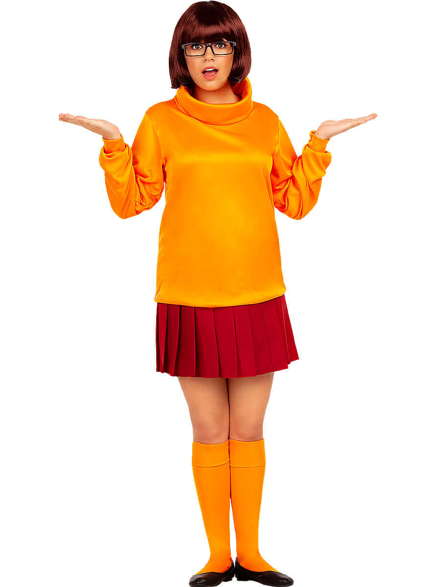 Velma Costume – Scooby Doo Official Warner Bros Women's Outfit