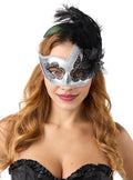 Venetian mask with feathers Teminis.lt