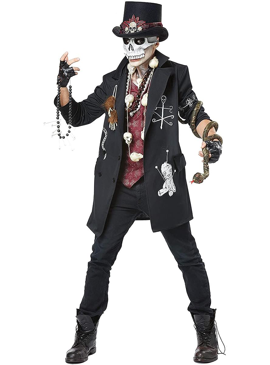 Men's Voodoo Skeleton Costume - Halloween Outfit Teminis.lt