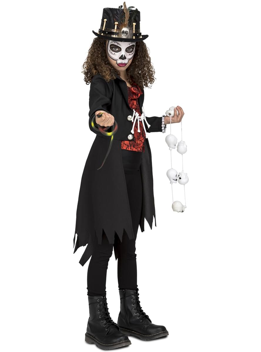 Girls' Voodoo Master Costume - Spooky Halloween Outfit Teminis.lt