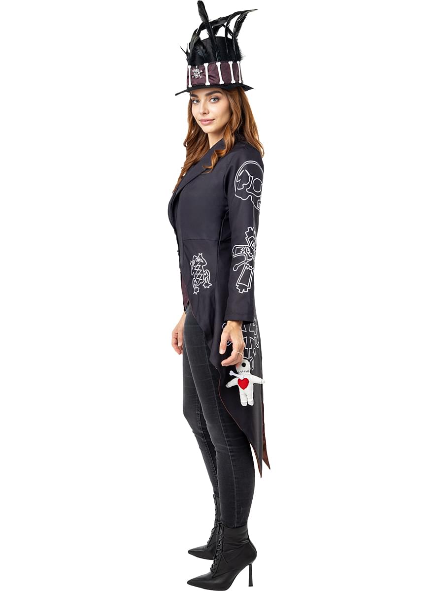 Voodoo skeleton costume for women - Teminis.lt