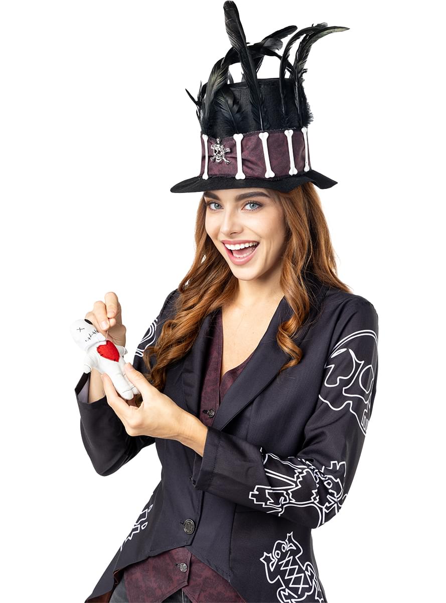 Voodoo skeleton costume for women - Teminis.lt