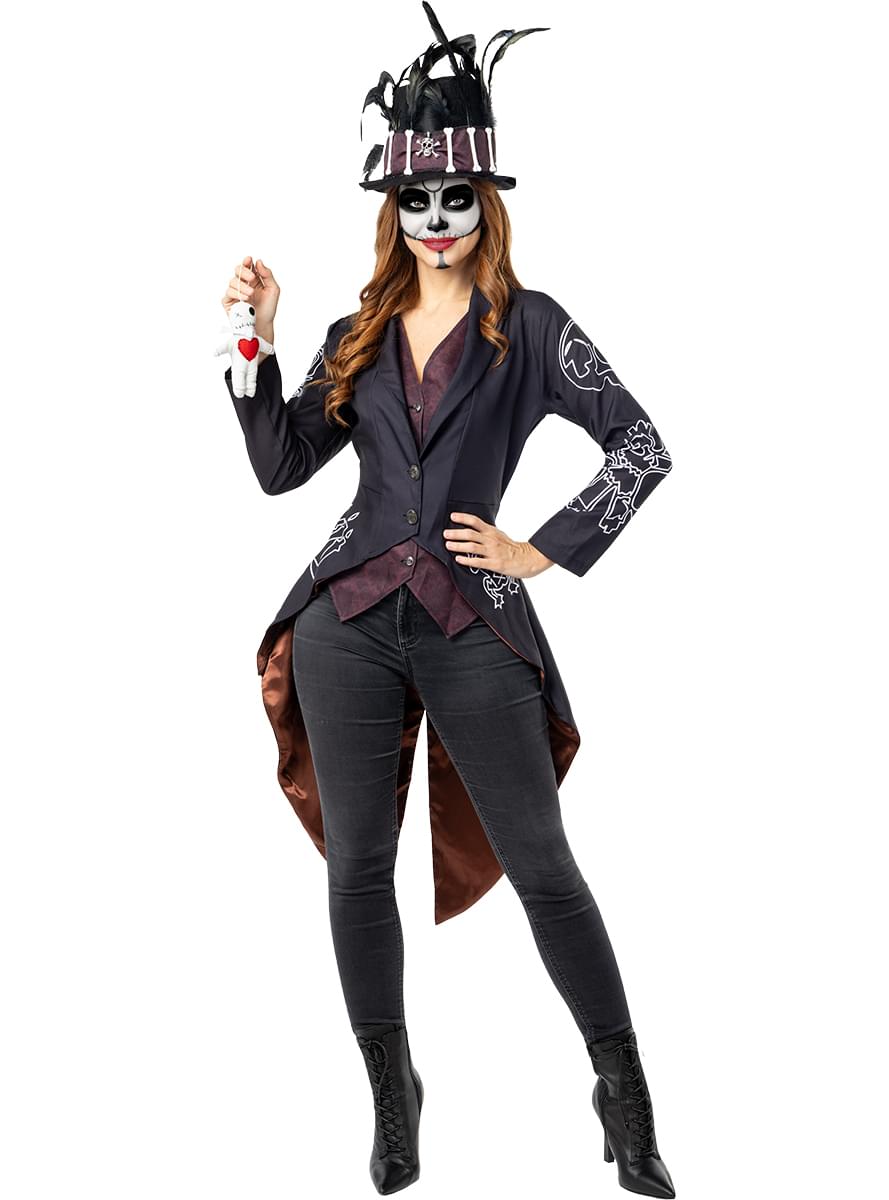 Voodoo skeleton costume for women - Teminis.lt