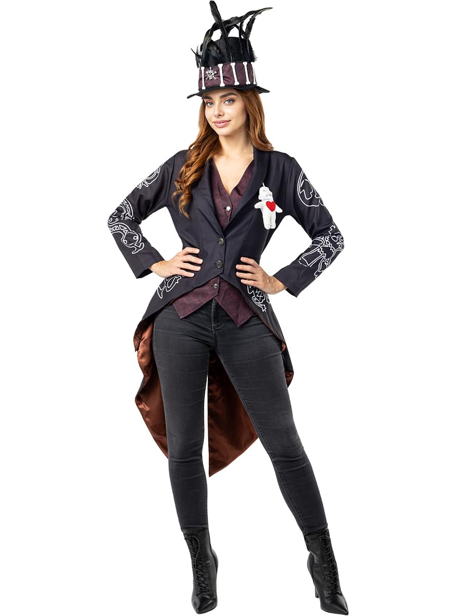Women's Voodoo Skeleton Costume – Halloween Witch Outfit Teminis.lt
