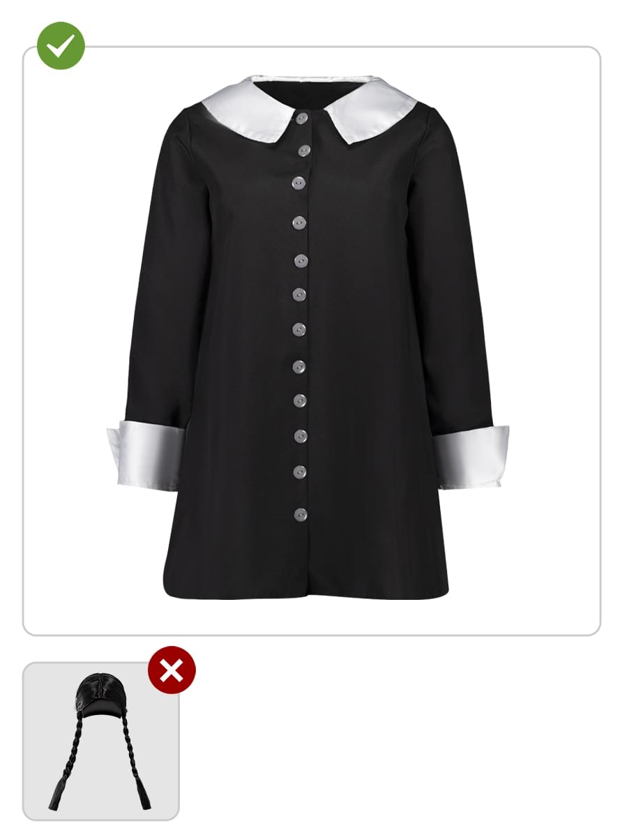 Wednesday Addams Costume for Women – The Addams Family Dress Teminis.lt
