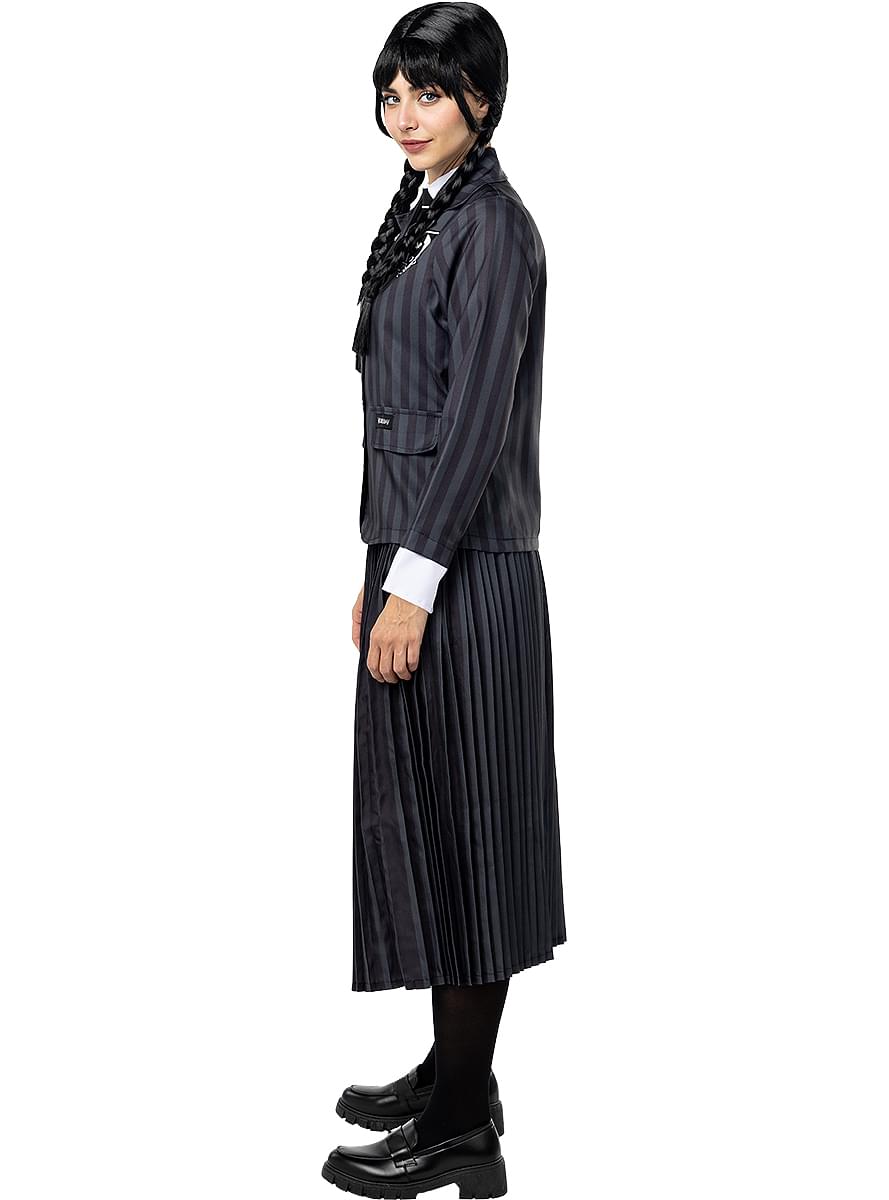 Official Netflix Wednesday Addams Costume Uniform Teminis.lt