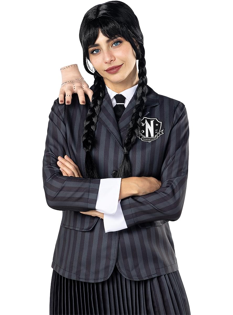 Official Netflix Wednesday Addams Costume Uniform Teminis.lt