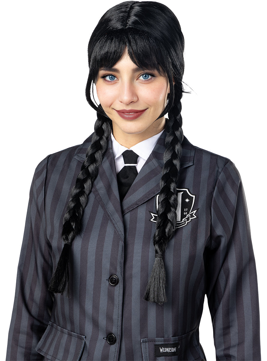 Official Netflix Wednesday Wig - Iconic Look Teminis.lt