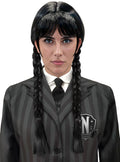 Official Netflix Wednesday Wig - Iconic Look Teminis.lt