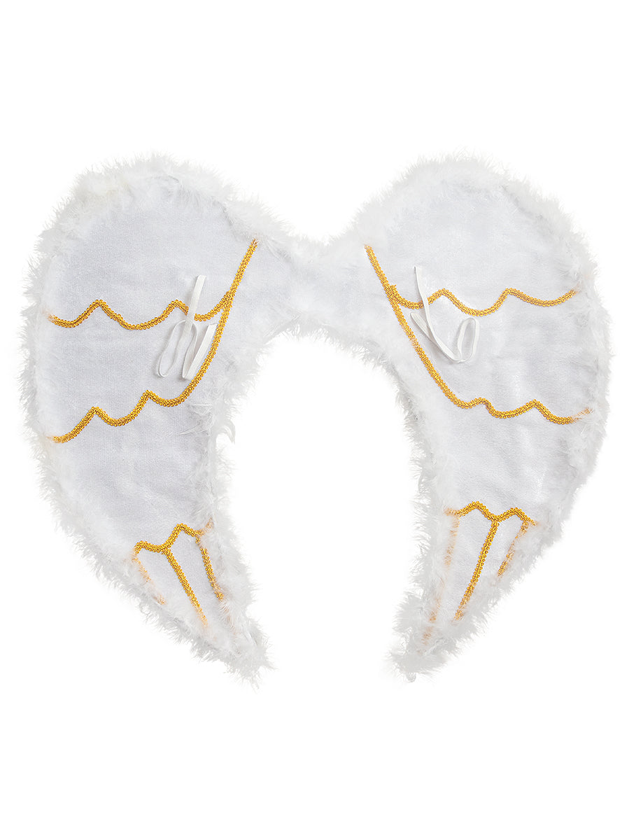 White and Gold Angel Wings Teminis.lt