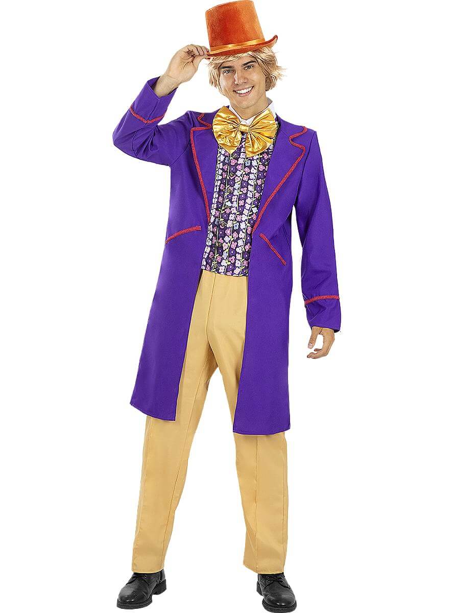 Willy Wonka Costume for Men | Chocolate Factory Outfit Teminis.lt
