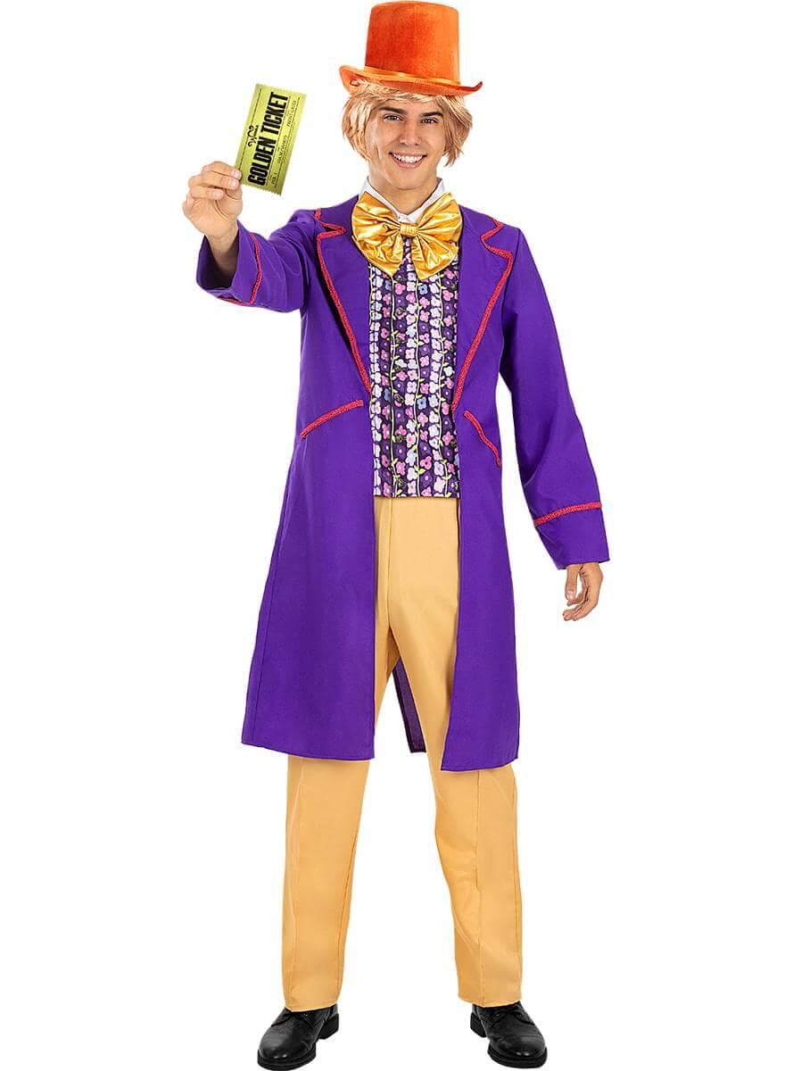 Willy Wonka Costume for Men | Chocolate Factory Outfit Teminis.lt