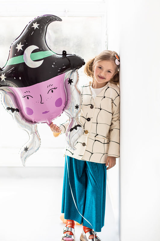 Witch-shaped Foil Balloon - Teminis.lt