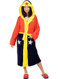 Wonder Woman Bathrobe for Adults – Official Hooded Dressing Gown