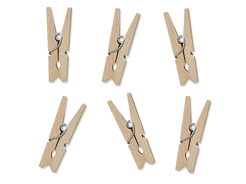 Wooden Pegs, natural wood - Teminis.lt