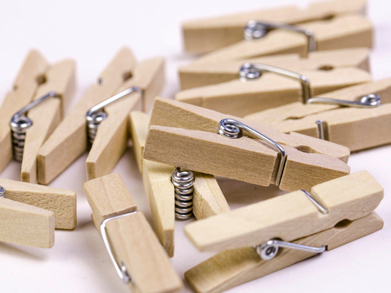 Wooden Pegs, natural wood - Teminis.lt