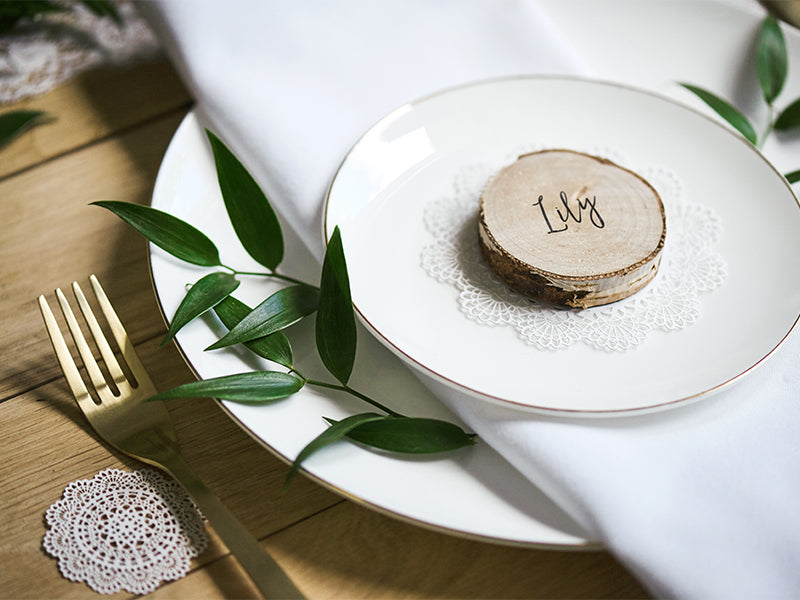 Wooden place cards - Teminis.lt