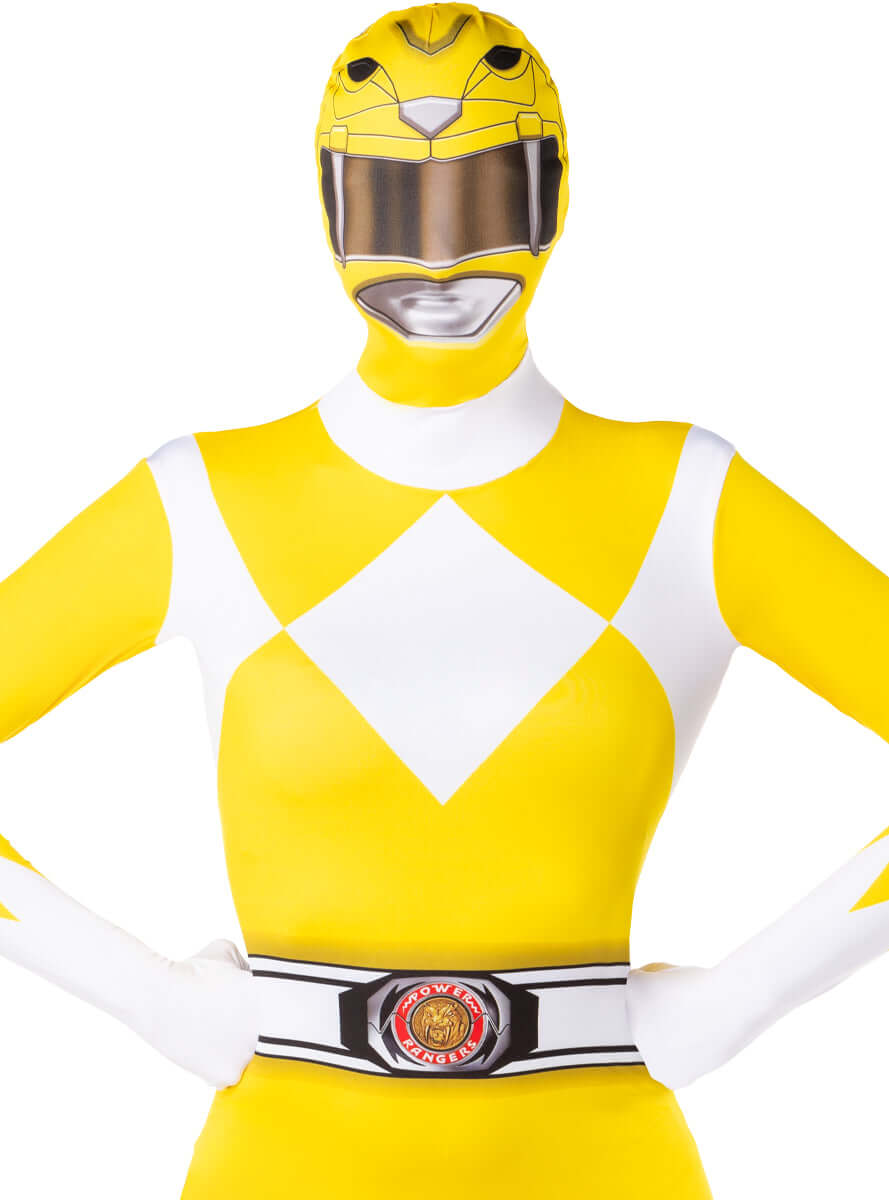 Yellow Power Ranger Costume – Second Skin Bodysuit for Women