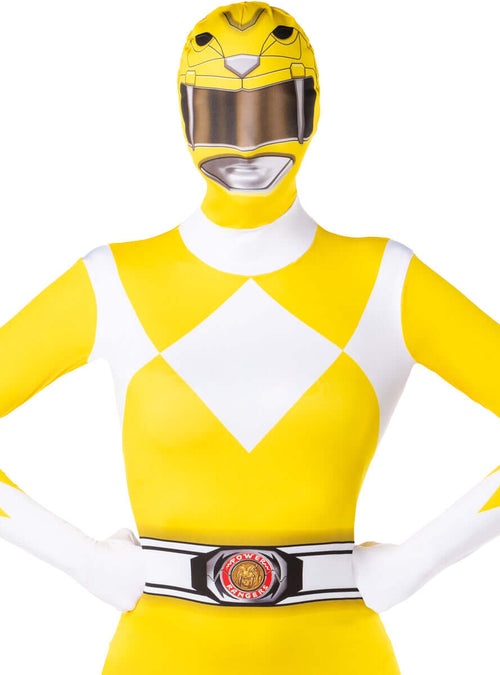 Yellow Power Ranger Costume – Second Skin Bodysuit for Women