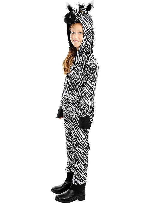 Zebra Costume for Kids – Safari Animal Onesie Jumpsuit