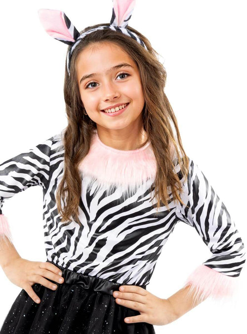 Zebra Costume with Tutu for Girl – Safari Dress Set