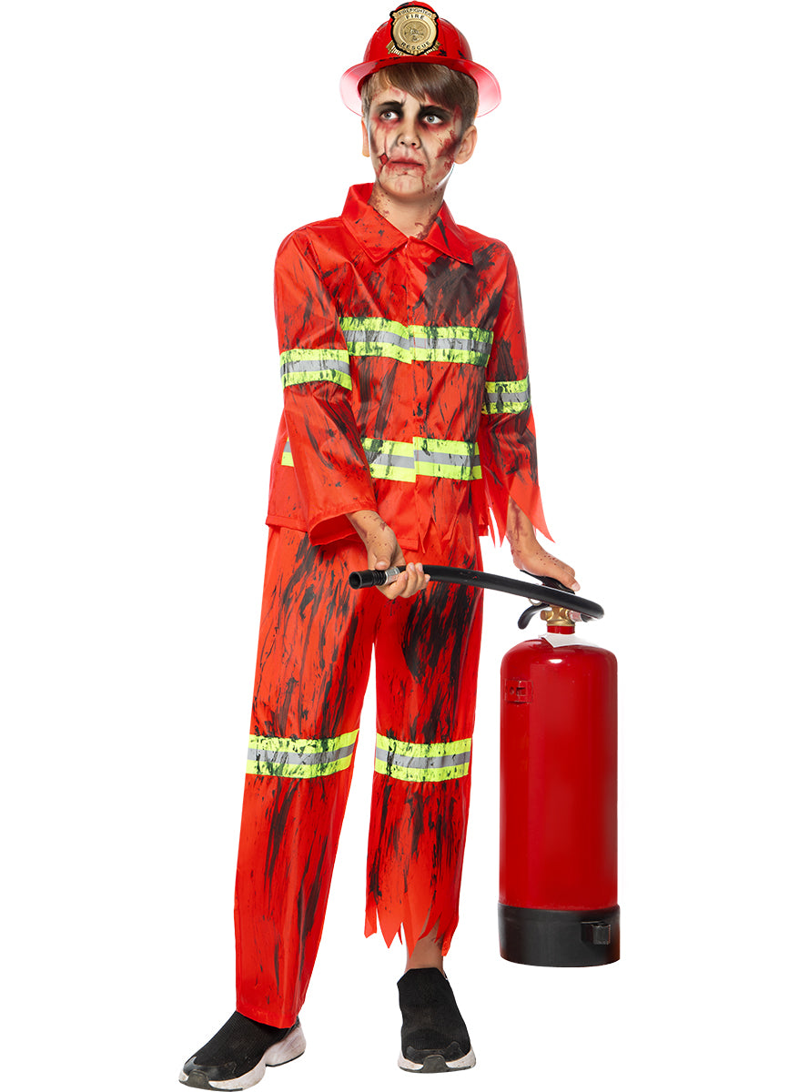 Zombie Fire-Fighter Costume for Boys - Teminis.lt