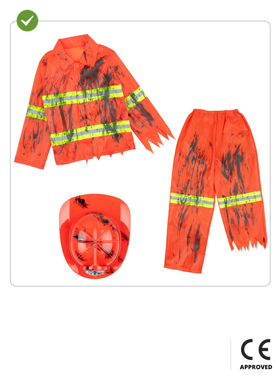 Boys' Zombie Firefighter Halloween Costume Teminis.lt