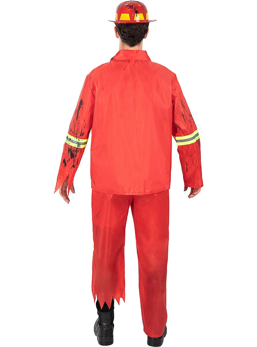 Men’s Zombie Firefighter Costume – Scary Halloween Outfit Teminis.lt