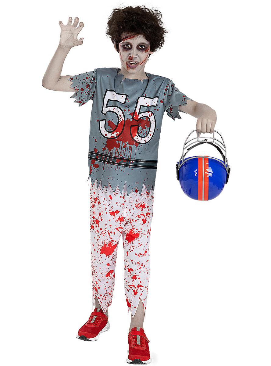 Boys' Zombie Football Player Halloween Costume Teminis.lt