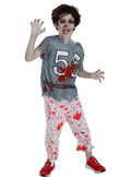 Boys' Zombie Football Player Halloween Costume Teminis.lt