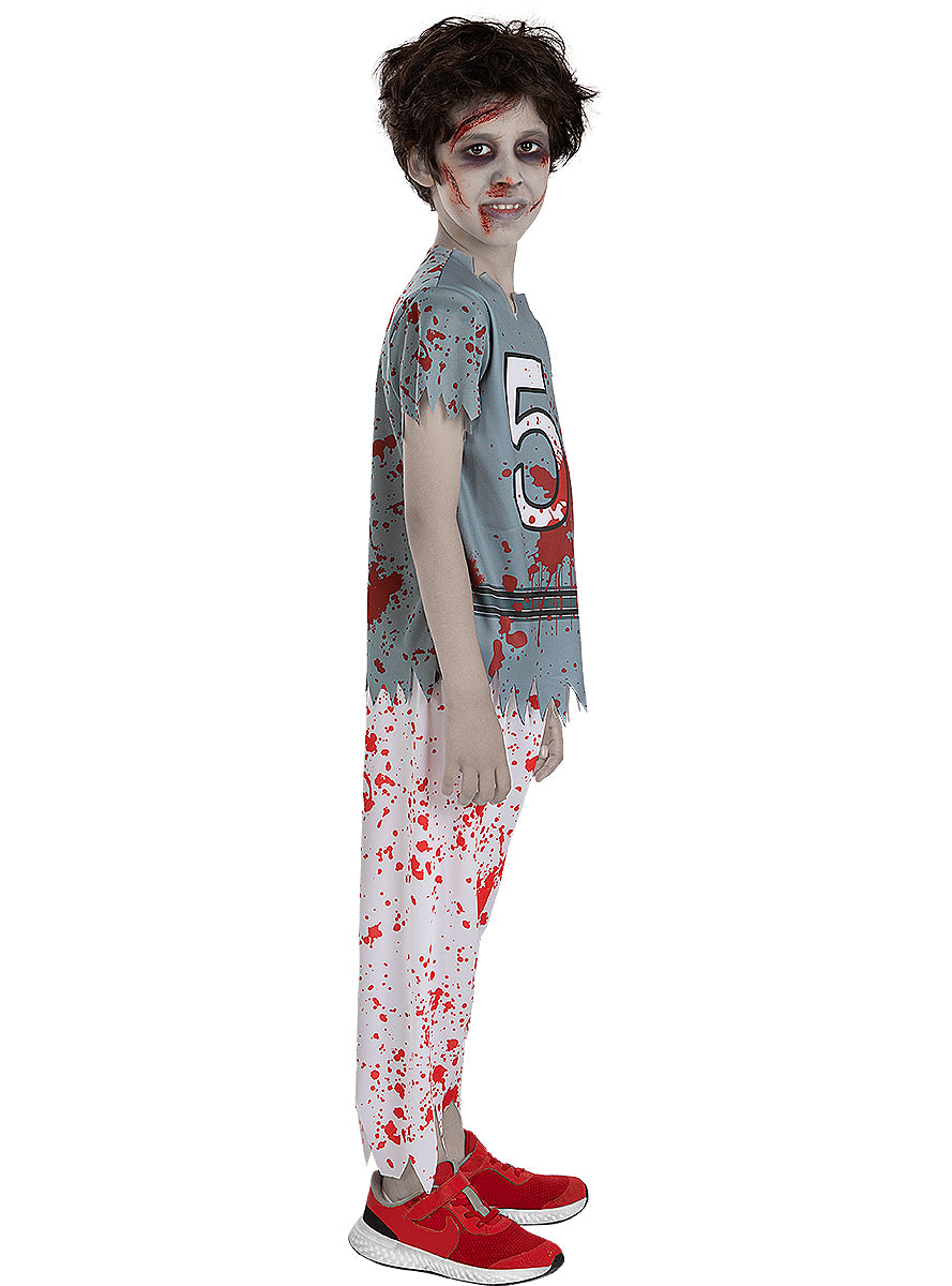 Boys' Zombie Football Player Halloween Costume Teminis.lt