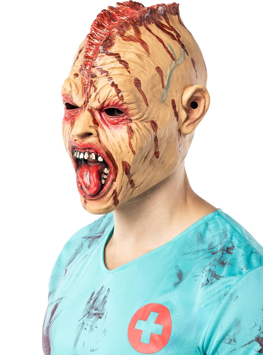 Realistic Zombie Mask for Halloween | Scary Costume Accessory Teminis.lt