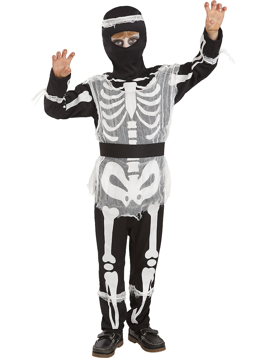Zombie Ninja Skeleton Costume for Boys - Teminis.lt