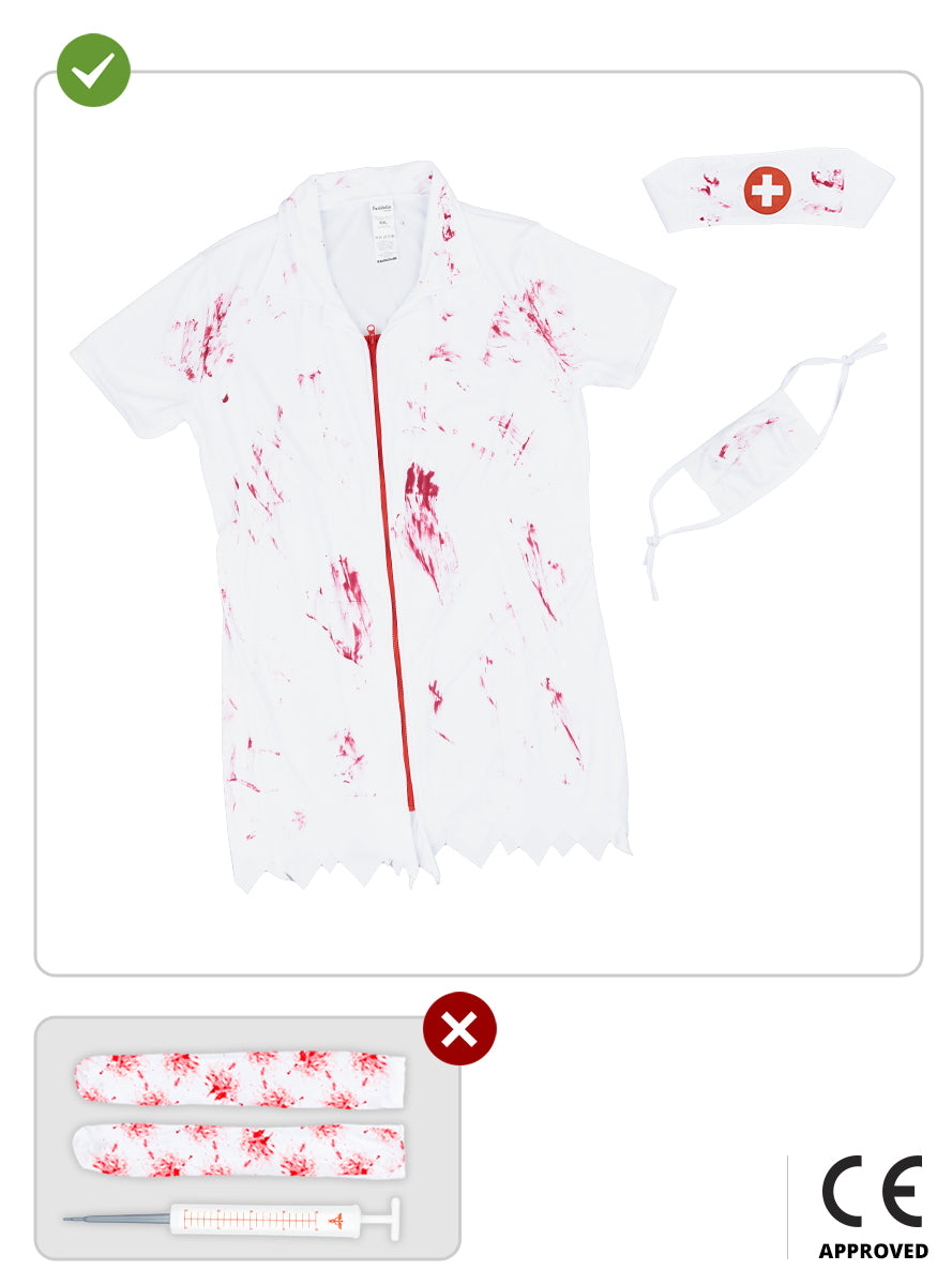 Zombie Nurse Costume for Girls - Teminis.lt