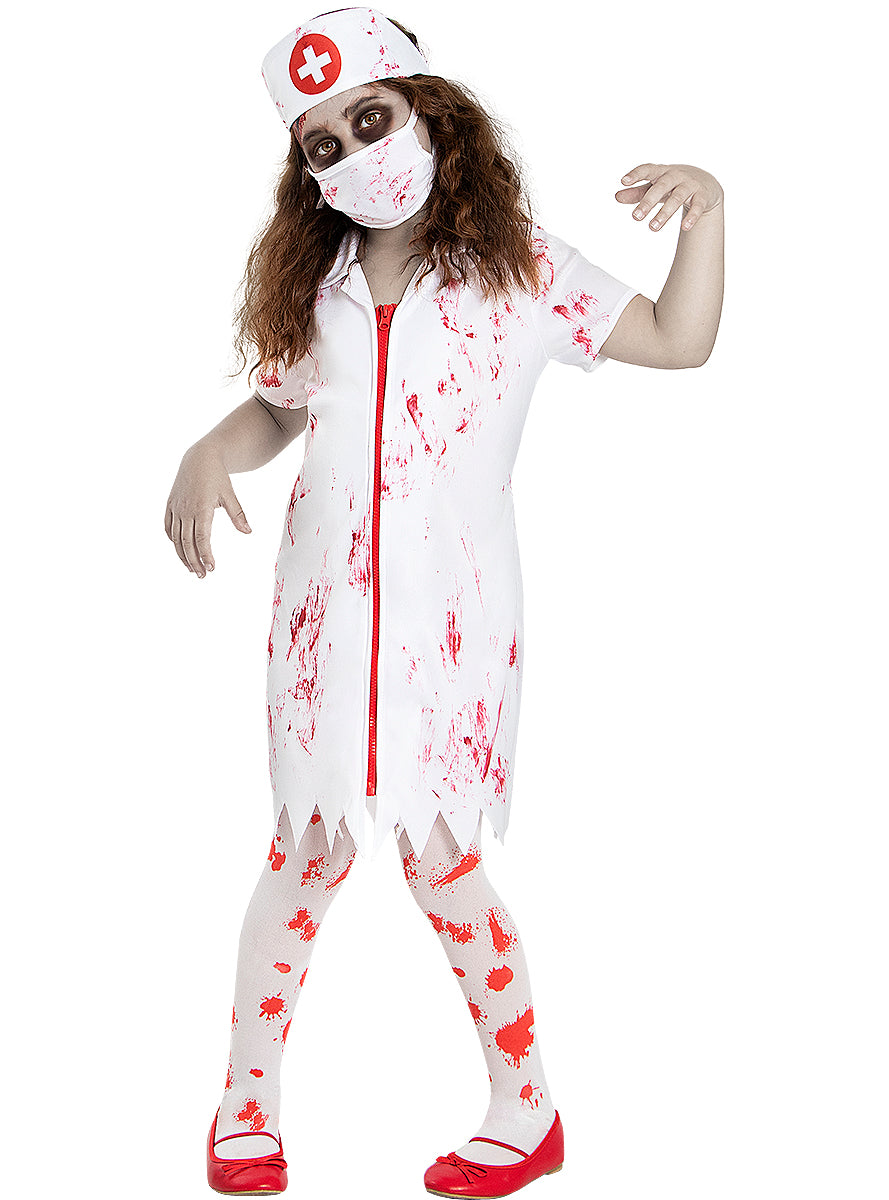 Zombie Nurse Costume for Girls - Scary Halloween Outfit Teminis.lt
