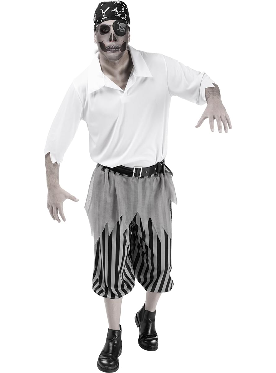 Men's Zombie Pirate Costume - Halloween Outfit Teminis.lt