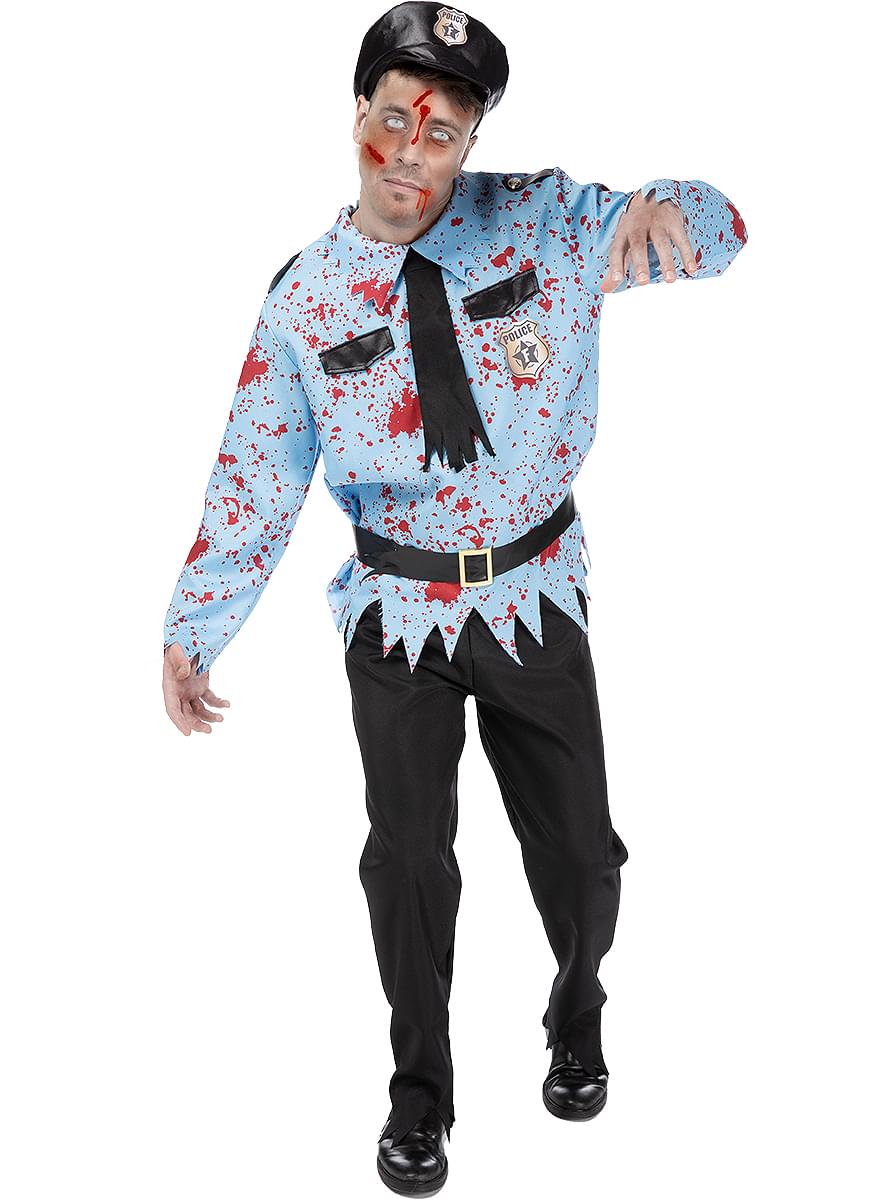 Zombie Police Officer Costume for Men - Teminis.lt